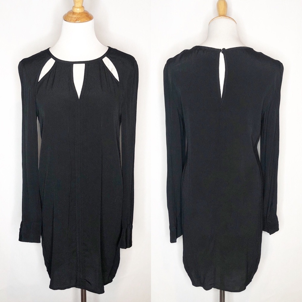 BCBGMaxAzria Black Cut-Out Dress or Top xs
